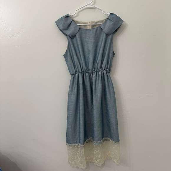213 by Michelle Kim baby doll collared lace dress size Medium - Picture 3 of 11